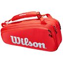 Wilson Super Tour Racketbag 6R Red