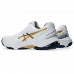 ASICS Netburner Ballistic FF 3 White / Pure Gold