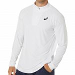 ASICS Court LS 1/2 Zip Top Brilliant White