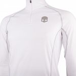 Hydrogen Essential Zipped Second Skin Longsleeve White / Grey