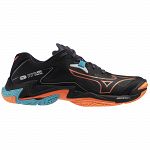 Mizuno Wave Lightning Z8 Black / Neon Flame / Peacock Blue