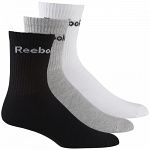 Reebok Crew Sock 3Pack Medium Grey Heather