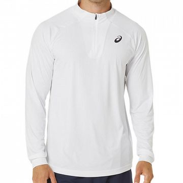 ASICS Court LS 1/2 Zip Top Brilliant White