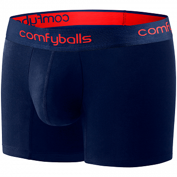 Comfyballs Long Performance Navy / Racing Red