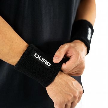 Quad Wristbands 2-Pack Black