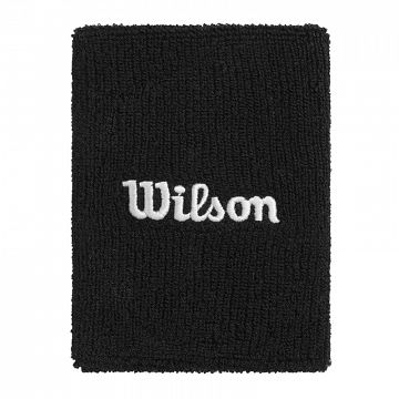 Wilson Wide Terry Wristbands Black