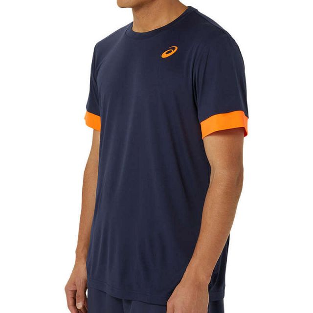 ASICS Court SS Top Midnight / Shocking Orange