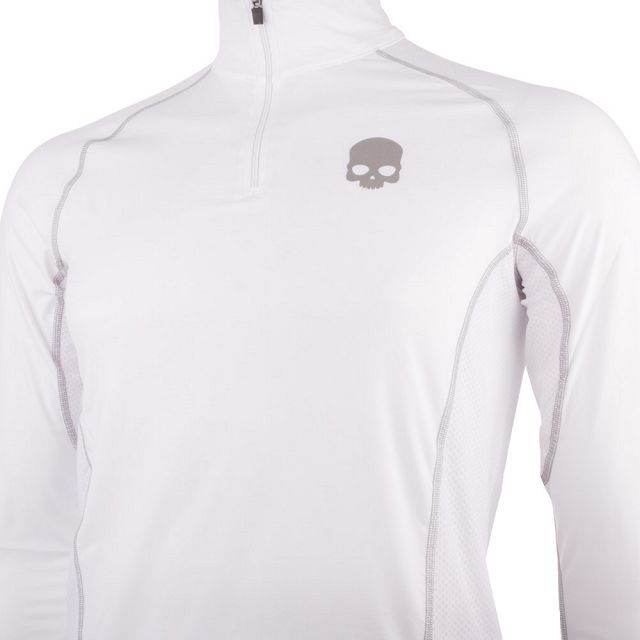 Hydrogen Essential Zipped Second Skin Longsleeve White / Grey