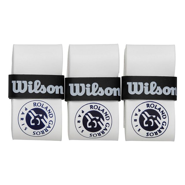 Wilson Roland Garros Profile Overgrip 3-Pack White / Blue