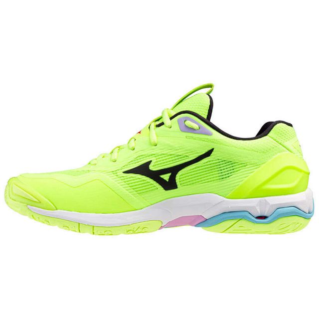 Mizuno Wave Stealth 6 Mizuno Neo Lime / Black / Splish Splash