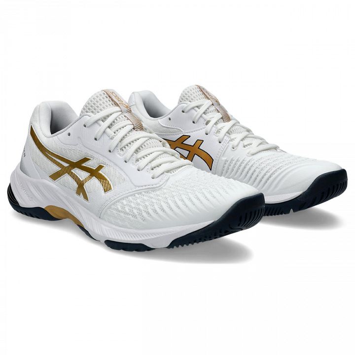 ASICS Netburner Ballistic FF 3 White / Pure Gold