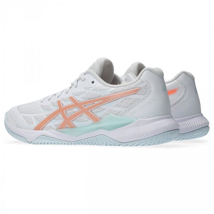 ASICS Gel-Tactic 12 White / Bright Sunstone