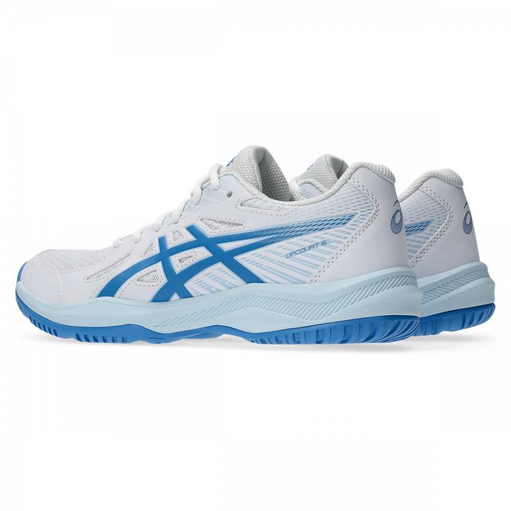 ASICS Upcourt 6 White / Blue Coast