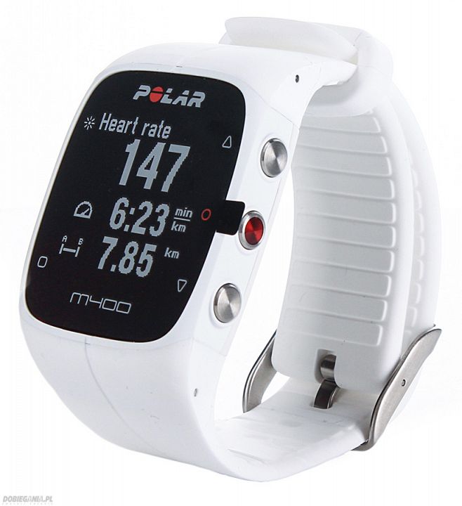 Polar M400 biały + HR pas do mierzenia tętna - Tester