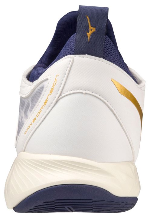 Mizuno Wave Dimension White / Blue Ribbon / Gold