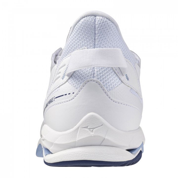 Mizuno Wave Mirage 5 White / Bellwether Blue / Bel Air Blu