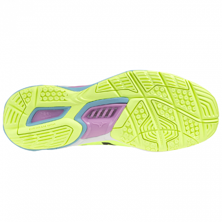 Mizuno Wave Stealth 6 Mizuno Neo Lime / Black / Splish Splash